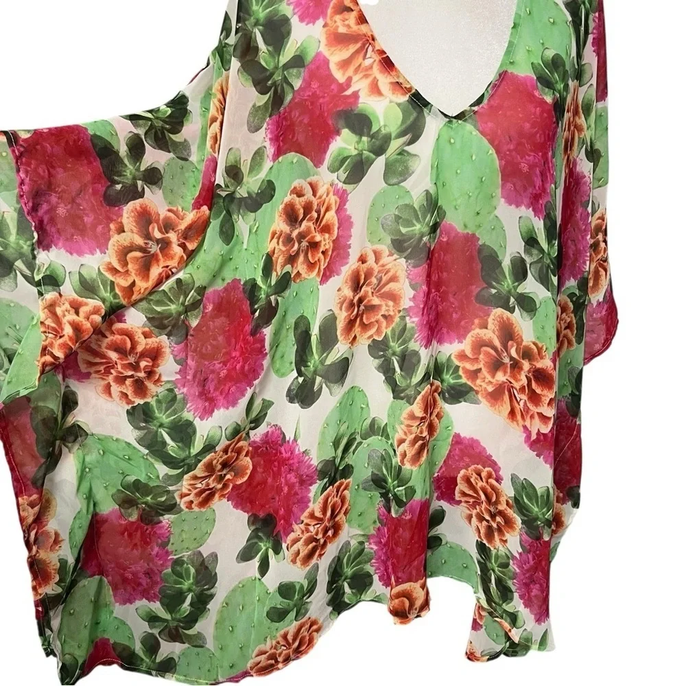 Show Me Your Mumu Cactus Bloom Peta Tunic Cover-up Size Small